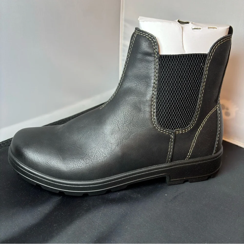 New Eastland Cyrus Men’s‎ Chelsea Boots Black Size 9D New With Box